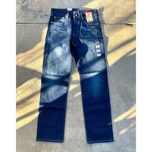 LEVI’S | 501 Dark Blue Button Fly Straight Denim Jeans 30x32 NWT